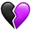purple emoji 💔
