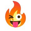 fire 1 emoji 😜