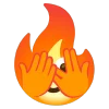 fire 1 emoji 🫣