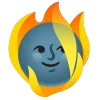 fire 1 emoji 🌚