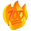fire 1 emoji 💯