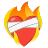 fire 1 emoji ❤️‍🩹