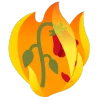 fire 1 emoji 🥀