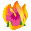 fire 1 emoji 🌺