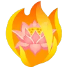 fire 1 emoji 🪷