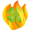 fire 1 emoji 🍀
