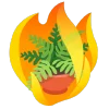 fire 1 emoji 🪴
