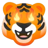 fire 2 emoji 🐯