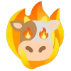 fire 2 emoji 🐮