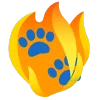 fire 2 emoji 🐾