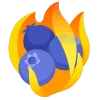 fire 2 emoji 🫐