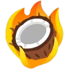 fire 2 emoji 🥥