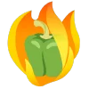 fire 2 emoji 🫑
