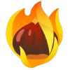 fire 2 emoji 🌰