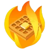 fire 2 emoji 🧇