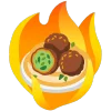 fire 2 emoji 🧆