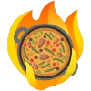 fire 2 emoji 🥘