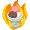 fire 2 emoji 🍨