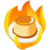 fire 2 emoji 🍮