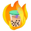 fire 2 emoji 🧋