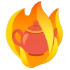 fire 2 emoji 🫖