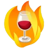 fire 2 emoji 🍷