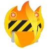 fire 2 emoji 🚧