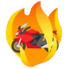 fire 2 emoji 🏍