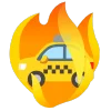 fire 2 emoji 🚕