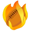 fire 3  emoji 🏉