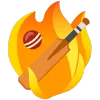 fire 3  emoji 🏏