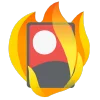 fire 3  emoji 🎴
