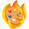 fire 3  emoji 🎨