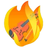 fire 3  emoji 🎻
