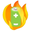 fire 3  emoji 🔋