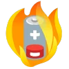 fire 3  emoji 🪫