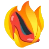 fire 3  emoji 👠