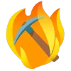 fire 3  emoji ⛏