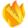 fire 3  emoji 📏