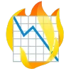 fire 3  emoji 📉