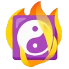 fire 3  emoji ☯️