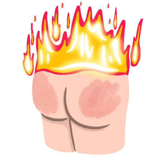 Эмодзи fire stickers 😱