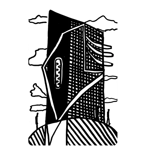 ЧБ / BW sticker 🏙