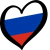 Эмодзи Telegram «Флаги России» ❤️