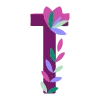 Эмодзи Telegram «цветочный шрифт» 🔠
