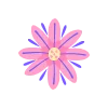 Telegram emoji «цветочный шрифт» 🌺