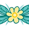 Telegram emoji «цветочный шрифт» 〰️
