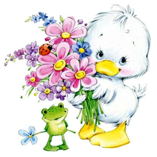 Telegram Sticker «Flowers» 😙
