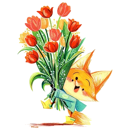 Telegram stiker «Flowers» 😜