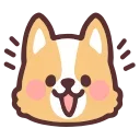 fluffy corgi emoji 😃